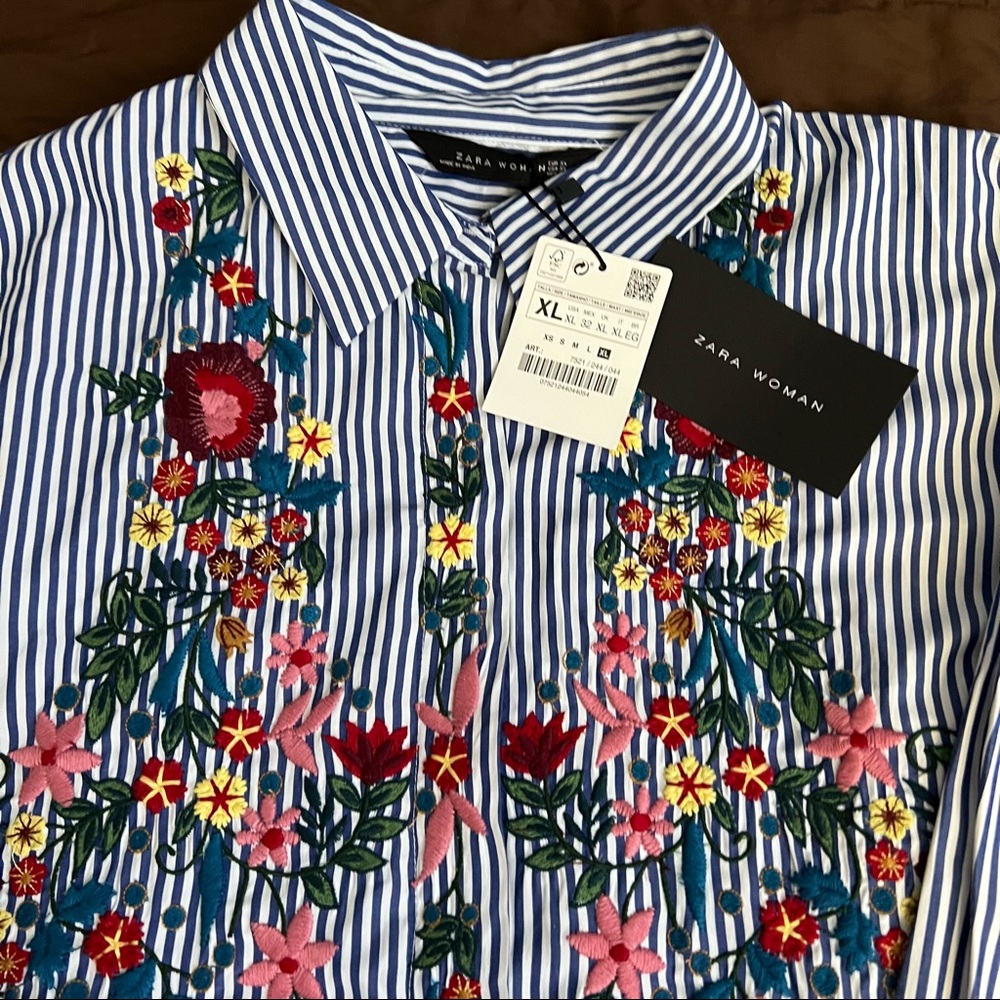 ZARA effect longline shirt
